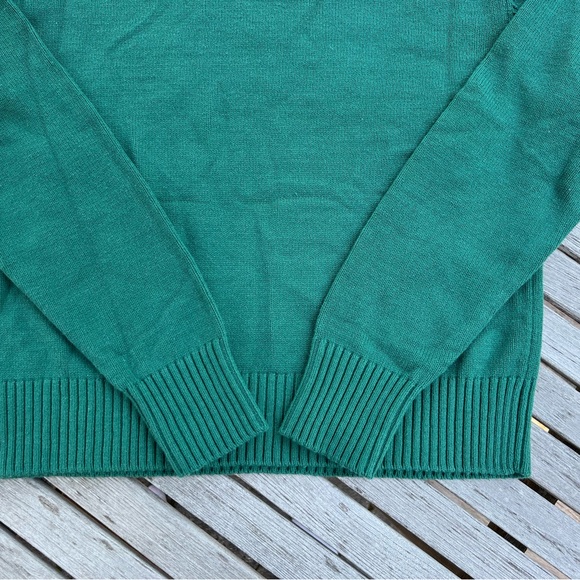 Woman Owned Grayson Threads Green Crew Neck Sweater with “Lucky” Design - Picture 8 of 8